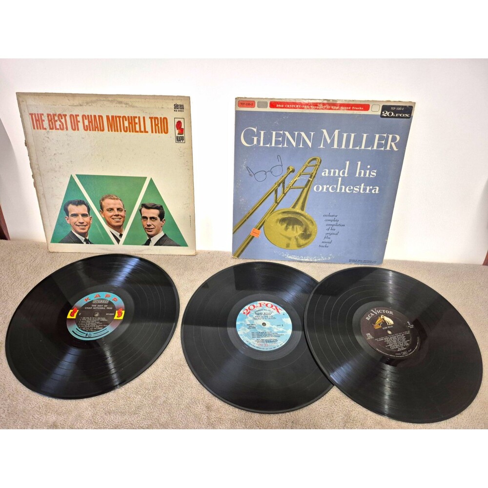 Chad Mitchell Trio Best Of + Glenn Miller Orchestra Vinyl LP 33RPM KS-3334